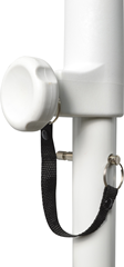 Adjustable Speaker Pole M20 Fixing White 